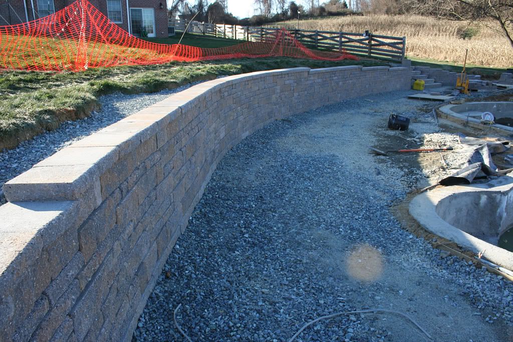 Wall - looking back form deep end